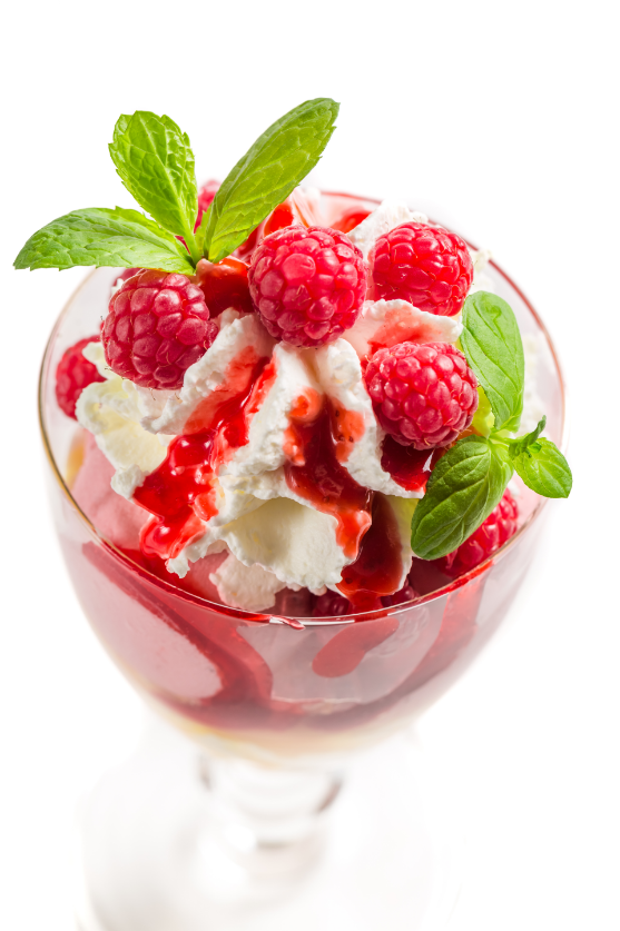 Raspberry ice cream